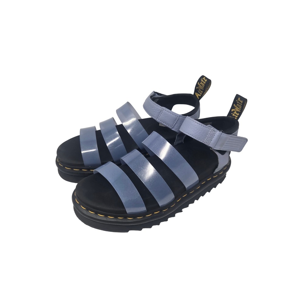 Dr. Martens Blaire Jelly Sandals Periwinkle Blue Platform Gladiator 25684404